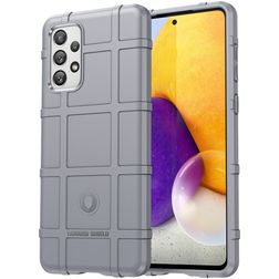 Mobigear Rugged Shield Samsung Galaxy A73 Hoesje Flexibel TPU Backcover Shockproof - Grijs