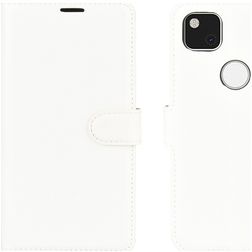 Mobigear Classic Google Pixel 4a Hoesje Bookcase Portemonnee - Wit