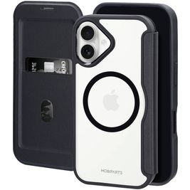 Mobiparts Shield Line iPhone 17 MagSafe Hoesje Bookcase - Zwart