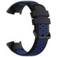 Mobigear Sport Plus Buckle Siliconen Fitbit Charge 3 Bandje Gespsluiting - Zwart / Blauw