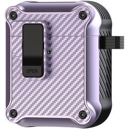Mobigear Racing Clip Apple AirPods 1 Hardcase Hoesje - Paars