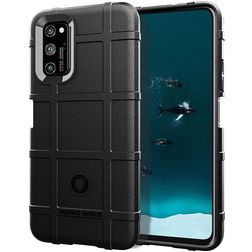 Mobigear Rugged Shield Realme 7 Pro Hoesje Flexibel TPU Backcover Shockproof - Zwart