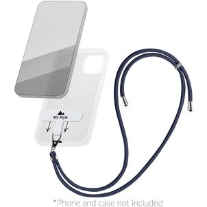 My Style Lanyard Universeel Telefoonkoord Verstelbaar - Blauw