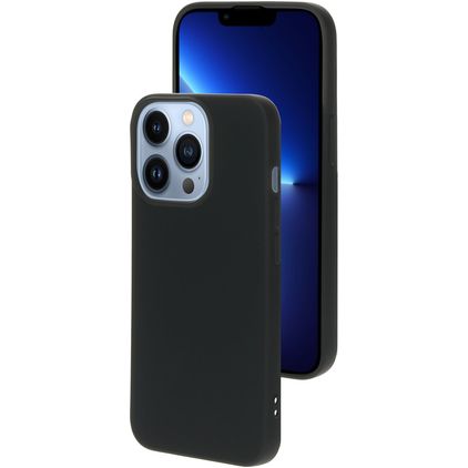 Mobiparts iPhone 13 Pro Siliconen Hoesje Backcover - Zwart