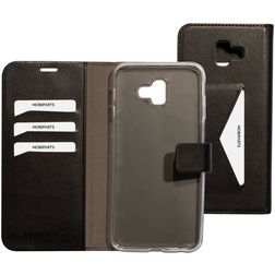 Mobiparts Classic Wallet Samsung Galaxy J6 Plus Hoesje Bookcase Portemonnee - Zwart