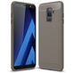 Mobigear Brushed Slim Samsung Galaxy A6 Plus (2018) Hoesje Flexibel TPU Backcover - Grijs