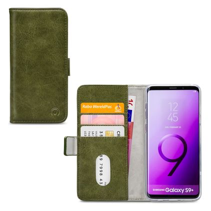 Mobilize Elite Gelly Samsung Galaxy S9 Plus Hoesje Bookcase Portemonnee - Groen