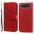 Mobigear Flowers iPhone Air Hoesje Bookcase Portemonnee - Rood