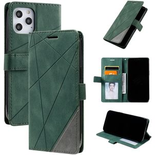 Mobigear Rhombus iPhone 12 Pro Max Hoesje Bookcase Portemonnee - Groen