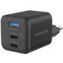 Mobilize Wall Charger Triple USB / USB-C Power Delivery 65W - Zwart