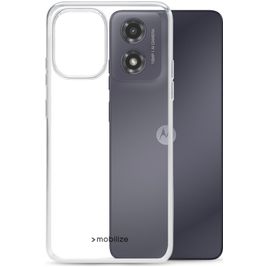 Mobilize Gelly Doorzichtig Motorola Moto G04 Hoesje Flexibel TPU Backcover - Transparant