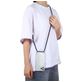 Mobigear Lanyard iPhone 12 Pro Max Flexibel TPU Hoesje met koord - Transparant / Grijs