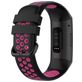 Mobigear Sport Plus Buckle Siliconen Fitbit Charge 4 Bandje Gespsluiting - Zwart / Rood