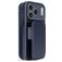 Decoded Detachable Wallet iPhone 18 Pro MagSafe Hoesje Echt Leer Uitneembare 2in1 Bookcase Portemonnee - Midnight Blue