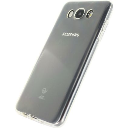 Mobilize Gelly Doorzichtig Samsung Galaxy J7 (2016) Hoesje Flexibel TPU Backcover - Transparant