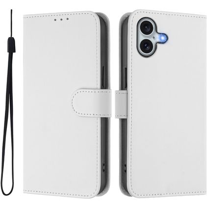Mobigear Urban Wallet iPhone 16 Plus Hoesje Bookcase Portemonnee - Wit