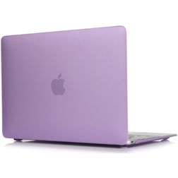 Mobigear Matte MacBook 12 Inch (2015-2017) Hoes Hardshell Laptopcover MacBook Case - Paars - Model A1534