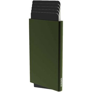 Valenta Cardprotector Plus Aluminium Pasjeshouder - 5 Pasjes - MagSafe Compatible - Groen