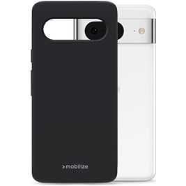Mobilize Rubber Gelly Google Pixel 8 Hoesje Flexibel TPU Backcover - Matt Black