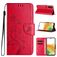 Mobigear Flowers Samsung Galaxy A35 Hoesje Bookcase Portemonnee - Rood