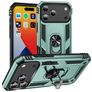 Mobigear Armor Ring iPhone 18 Pro Max Hoesje Hardcase Backcover Shockproof met Ringhouder - Groen