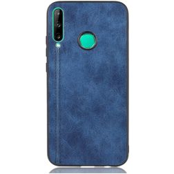 Mobigear Stitch Huawei P40 Lite E Hoesje Backcover - Blauw
