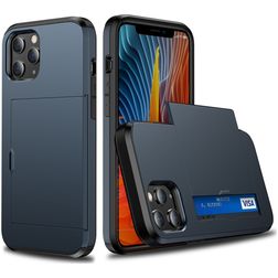 Mobigear Rugged Credit Card Case Blue Apple iPhone 12 Pro Max