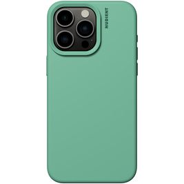 Nudient Base iPhone 15 Pro Max Siliconen Hoesje Backcover - Mint Green Nudient Base iPhone 15 Pro Max Siliconen Hoesje Backcover - Mint Green
