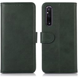 Mobigear Wallet Sony Xperia 1 V Hoesje Bookcase Portemonnee - Groen