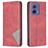 Mobigear Rhombus Slim Motorola Moto G85 Hoesje Bookcase - Rood