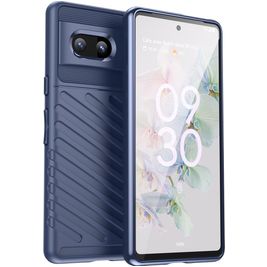 Mobigear Groove Google Pixel 7 Hoesje Flexibel TPU Backcover - Blauw