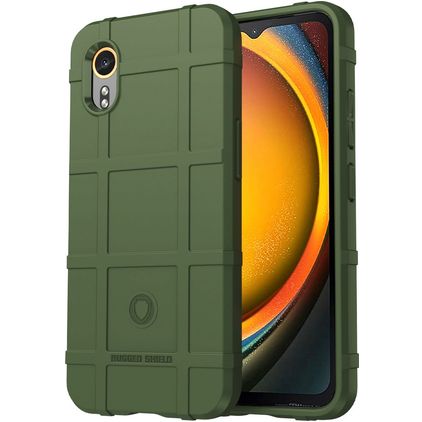 Mobigear Rugged Shield Samsung Galaxy Xcover 7 Hoesje Flexibel TPU Backcover Shockproof - Groen