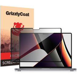 GrizzlyCoat MacBook Pro 14 Inch (2021-2026) Screenprotector Privacy Folie - Case Friendly - Zwart