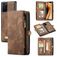 Caseme 008 Samsung Galaxy Note 20 Hoesje Uitneembare 2in1 Bookcase Portemonnee - Bruin