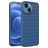 Mobigear Woven iPhone 14 Plus Hoesje Flexibel TPU Backcover - Donkerblauw