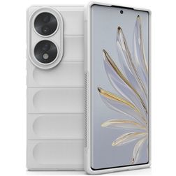 Mobigear Bumpy HONOR 70 Hoesje Flexibel TPU Backcover - Wit