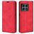 Mobigear Retro Slim OnePlus 10 Pro Hoesje Bookcase Portemonnee - Rood