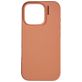 Nudient Base iPhone 16 Pro Siliconen Hoesje Backcover - Peach Orange