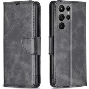 Mobigear Excellent Samsung Galaxy S23 Ultra Hoesje Bookcase Portemonnee - Zwart