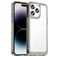 Mobigear Crystal iPhone 14 Pro Max Hoesje Hardcase Backcover - Transparant / Grijs