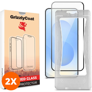 GrizzlyCoat Easy Align Samsung Galaxy S26 Glazen Screenprotector - Case Friendly + Installatieframe (2-Pack)