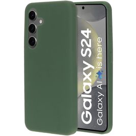 Mobiparts Samsung Galaxy S24 Siliconen Hoesje Backcover - Forest Green Mobiparts Samsung Galaxy S24 Siliconen Hoesje Backcover - Forest Green