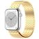 Mobigear London Stalen Apple Watch Bandje Magneetsluiting - 49/46/45/44 mm - Goud