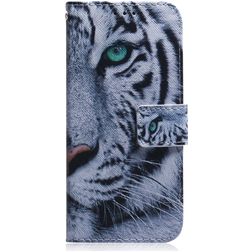 Mobigear Design Huawei P40 Pro Hoesje Bookcase Portemonnee - Tijger