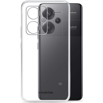 Mobilize Gelly Doorzichtig Xiaomi Redmi Note 13 Pro Plus Hoesje Flexibel TPU Backcover - Transparant