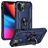 Mobigear Armor Ring iPhone 14 Plus Hoesje Hardcase Backcover Shockproof met Ringhouder - Blauw