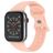 Mobigear Sport Dual Siliconen Apple Watch Bandje Druksluiting - 49/46/45/44 mm - Zalmroze
