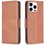 Mobigear Excellent iPhone 16 Pro Hoesje Bookcase Portemonnee - Bruin