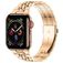 Mobigear Monaco Stalen Apple Watch Bandje Vouwsluiting - 49/46/45/44 mm - Roségoud