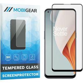 Mobigear Premium OnePlus Nord N100 Glazen Screenprotector - Case Friendly - Zwart